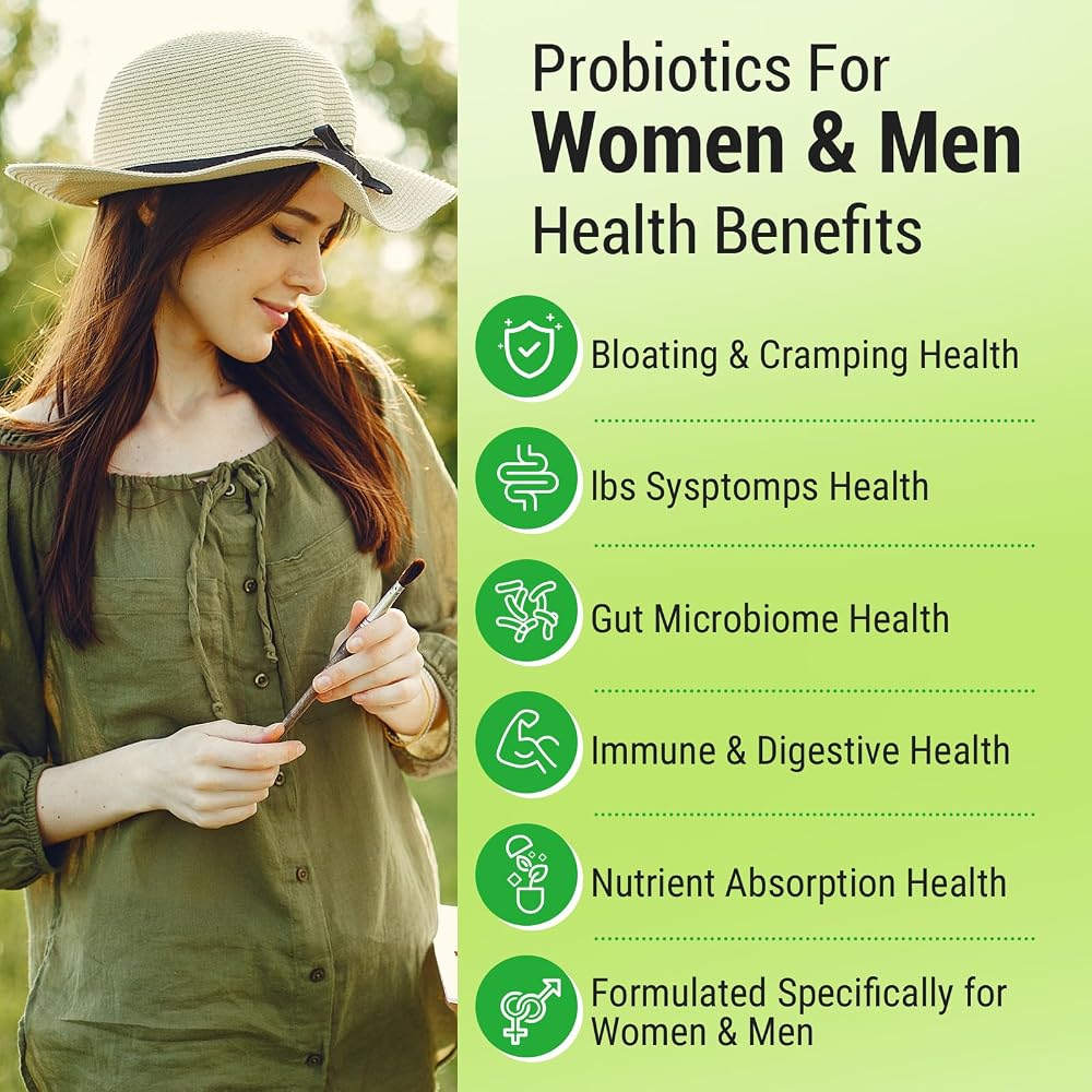 Tbivfller Probiotics for Women Men- 300 Billion CFU