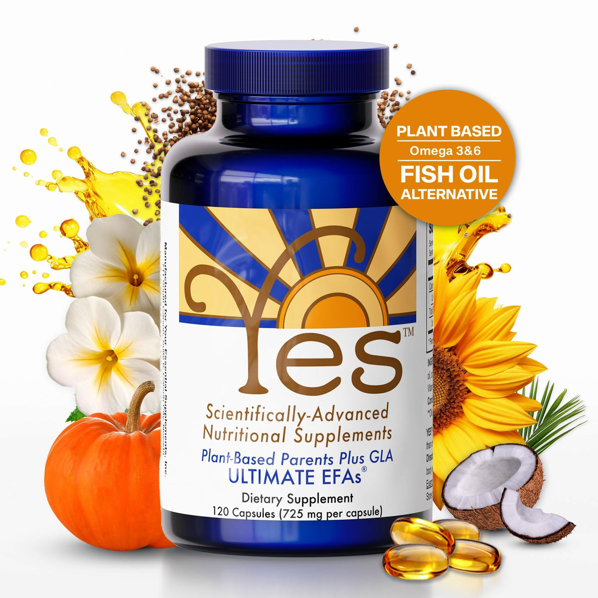 ULTIMATE EFAs YES Plant-Based Omega 3-6-9 - 480 Softgels - image 9