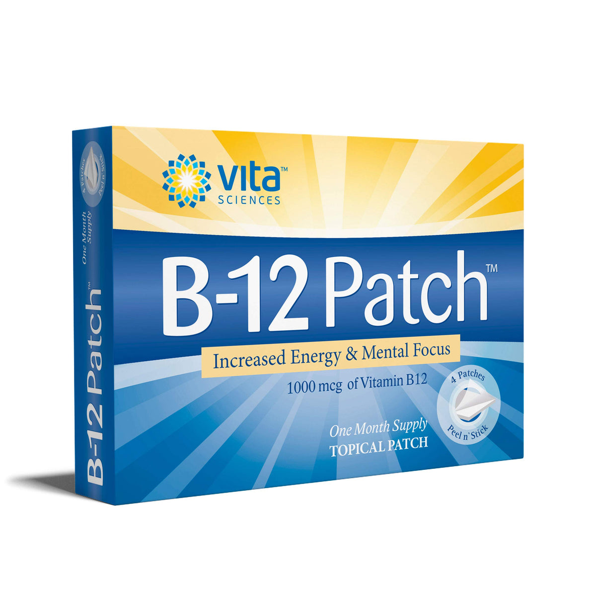 Vita Sciences Vitamin B12 Patch Extra Strength - 1 Month Supply