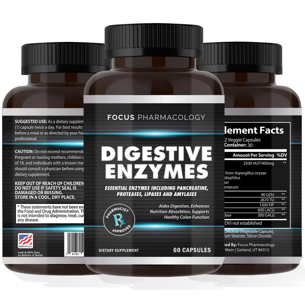 Focus Pharmacology Digestive Enzymes and Probiotics Blend