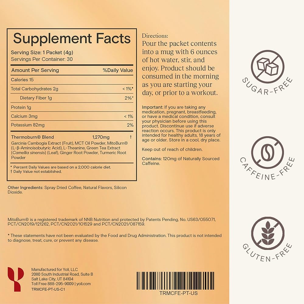Yoli CaféTrim Coffee Flavored Craving Suppressant Powder - 30ct - image 3