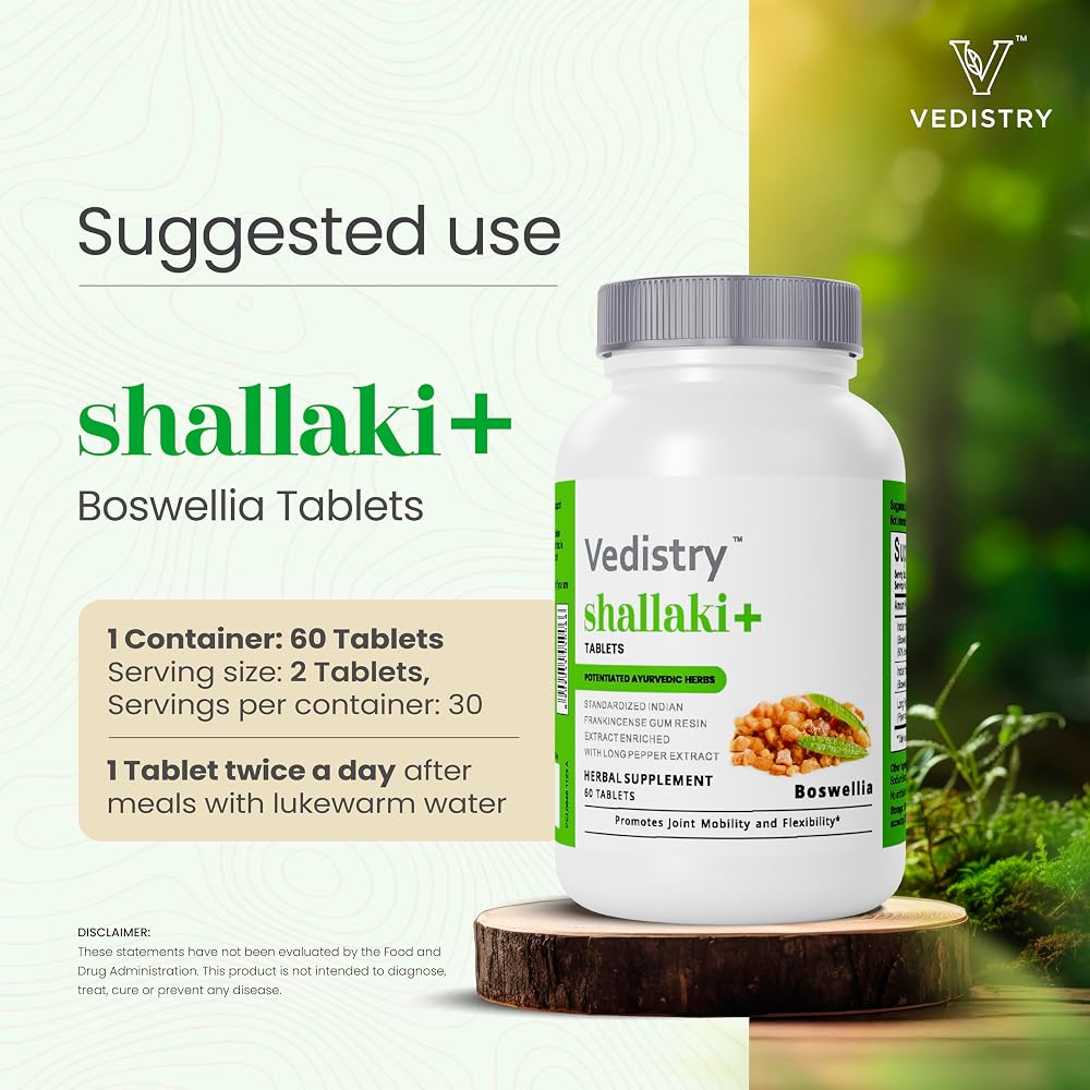 Vedistry Boswellia Serrata 700mg Joint Support - 60 Tablets - image 5