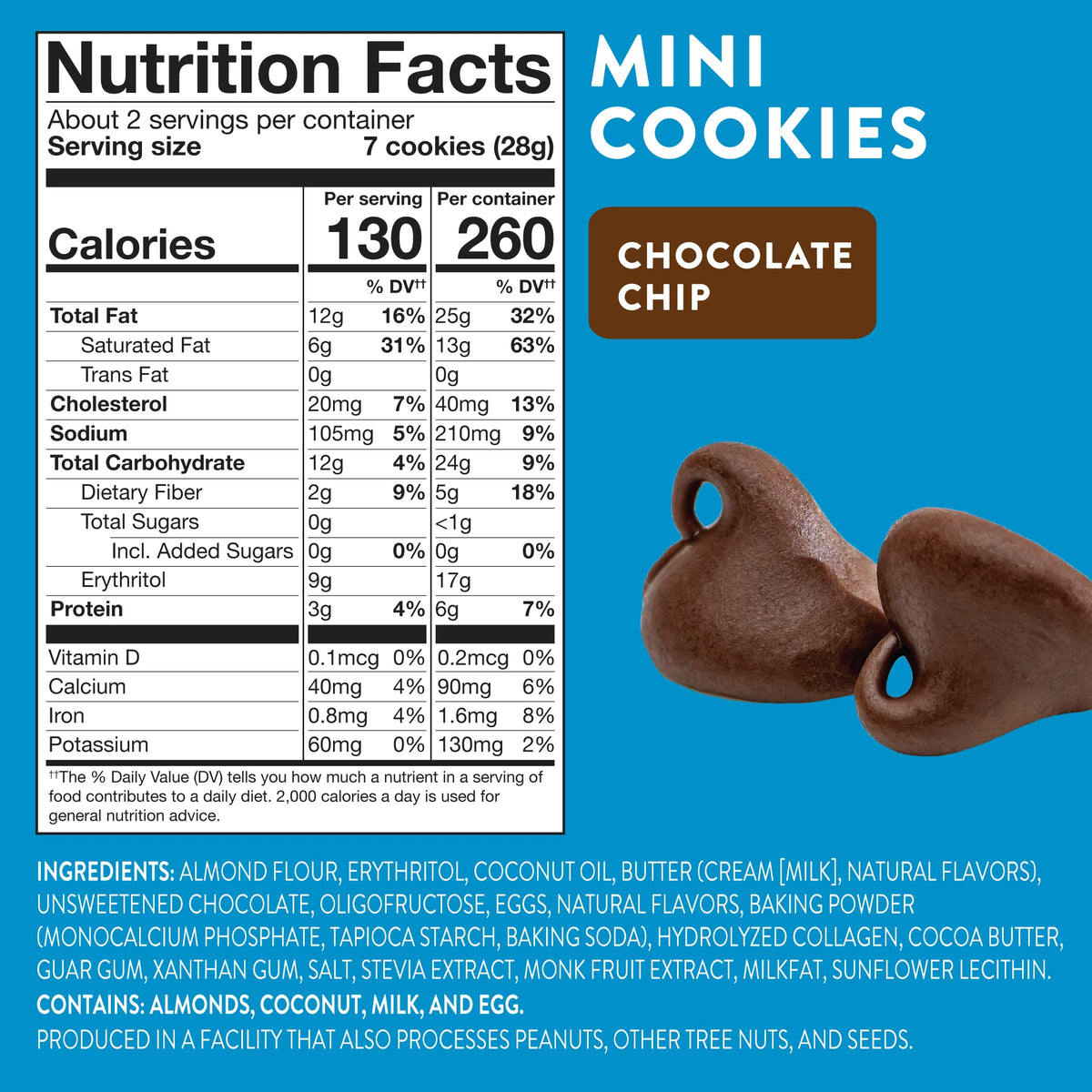 HighKey Keto Chocolate Chip Mini Cookies Gluten Free - 6 Pack - image 6