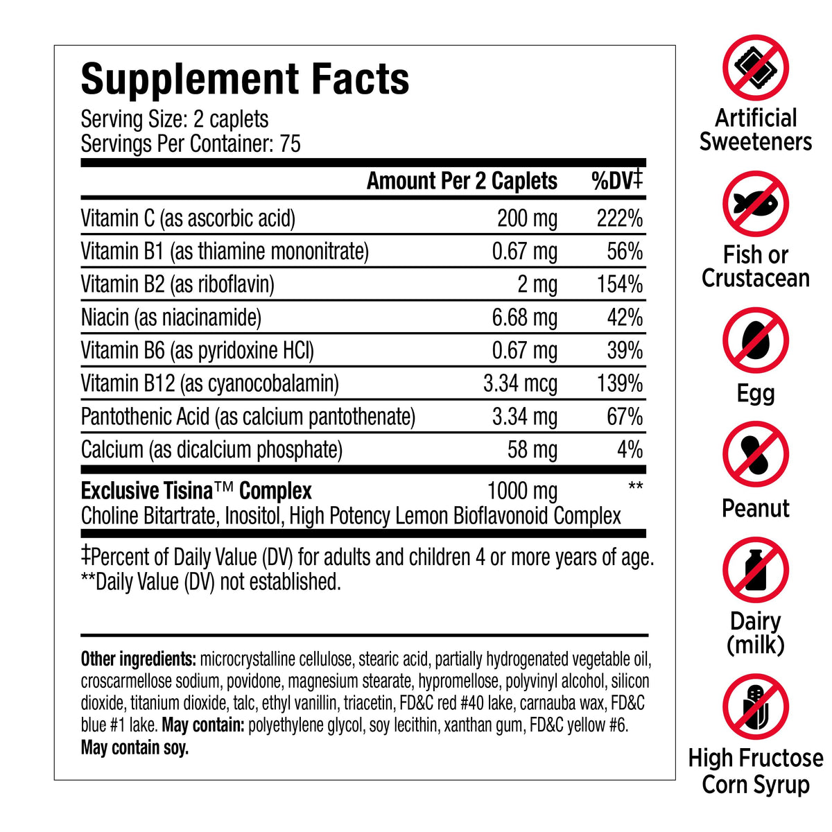 Lipo-Flavonoid Ear Ringing Support Lemon Bioflavonoid - 150 Caplets - image 2