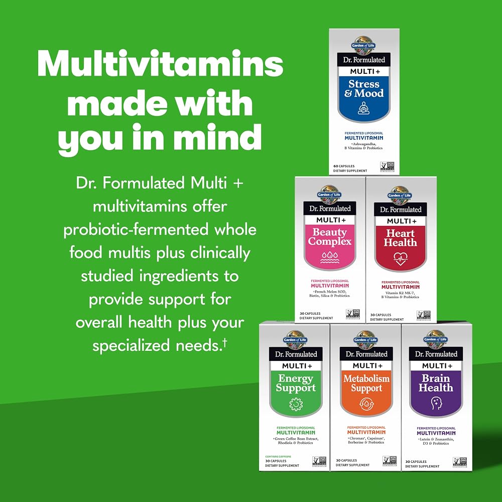 Garden of Life Dr. Formulated Multi+ Energy Support - 30 Vegetarian Capsules - image 7