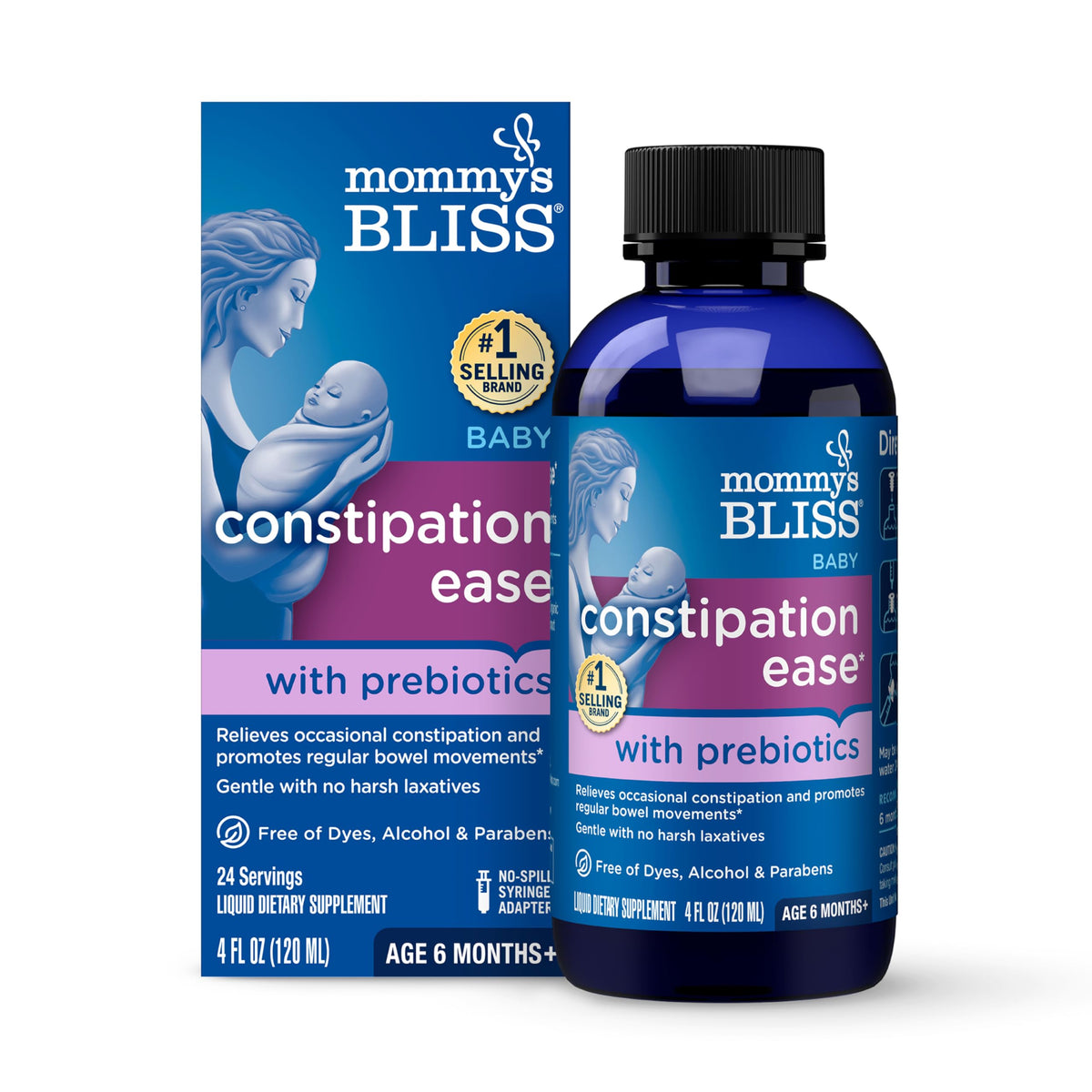 Mommy's Bliss Constipation Ease + Prebiotics - 4 Fl Oz