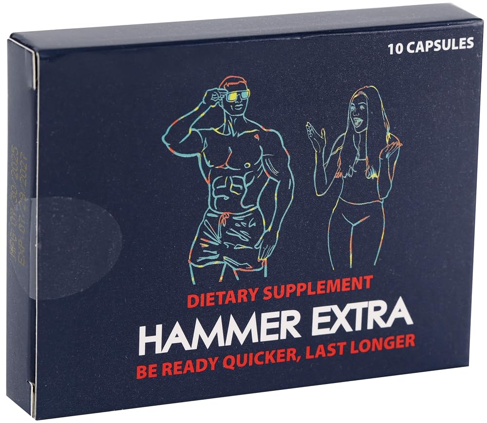 GLADTON Hammer Extra Male Performance Supplement - 10 Capsules