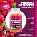 Just Nutrients Elderberry Gummies with Vitamin C & Echinacea - 60 Gummies - image 3