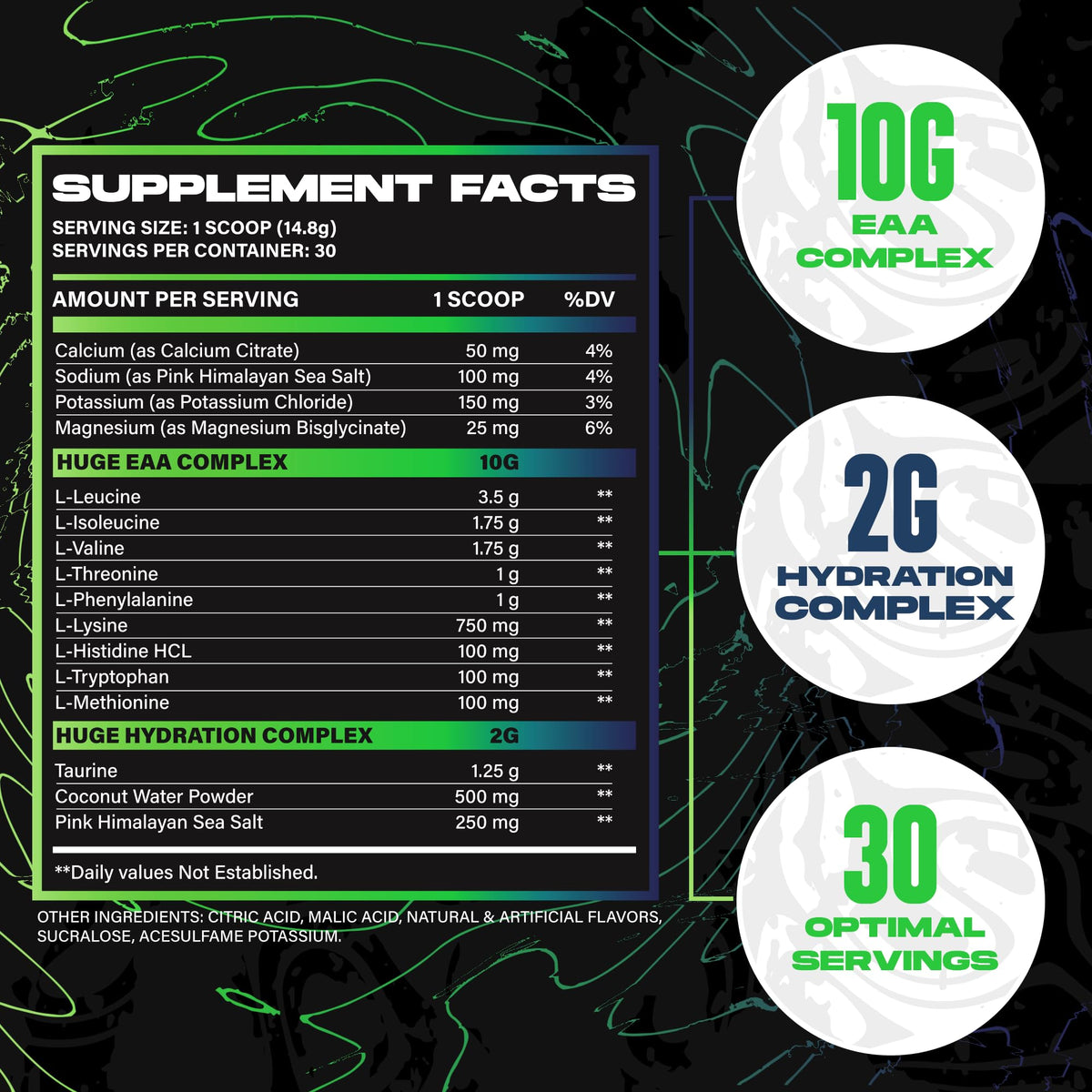 Huge Supplements, EAA Powder Supplement, Clinically Dosed