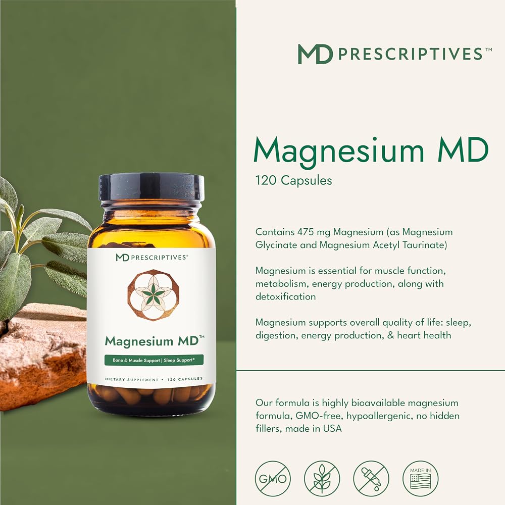 MD Prescriptives Magnesium MD Glycinate 475 mg - 120 Capsules - image 3