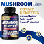 Organic Cadane Mushroom Complex 13-in-1 - 90 Vegetarian Capsules - image 5