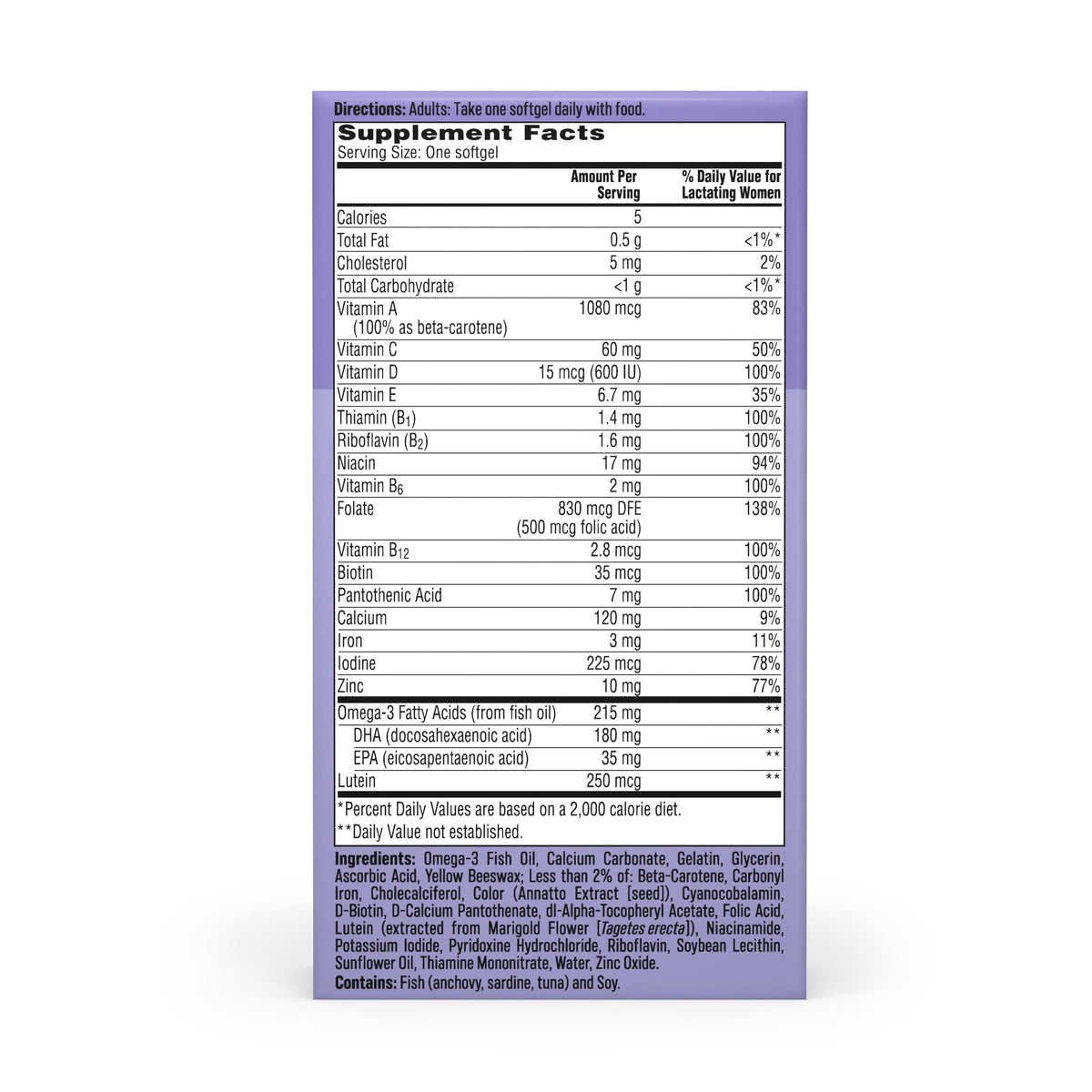 One A Day Postnatal Multivitamin with DHA - 60 Softgels - image 7