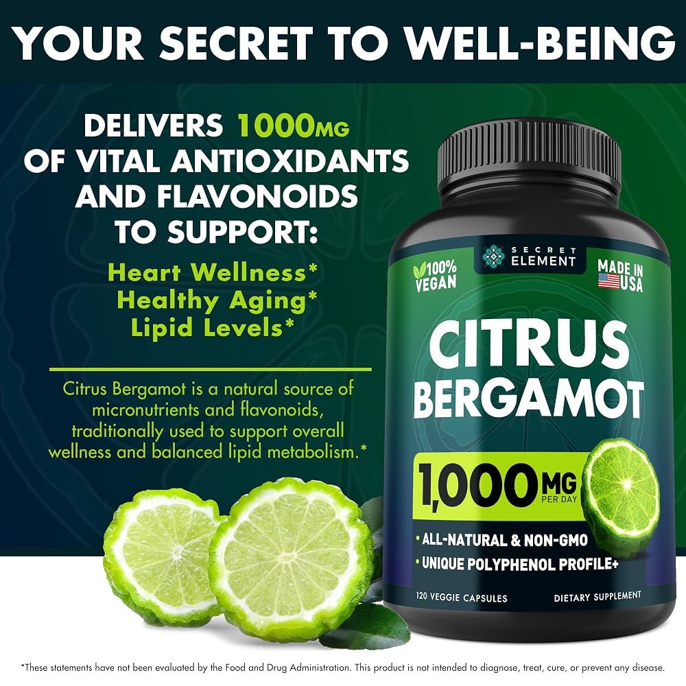 Secret Element Citrus Bergamot 1000MG Gummies&Capsules for Women