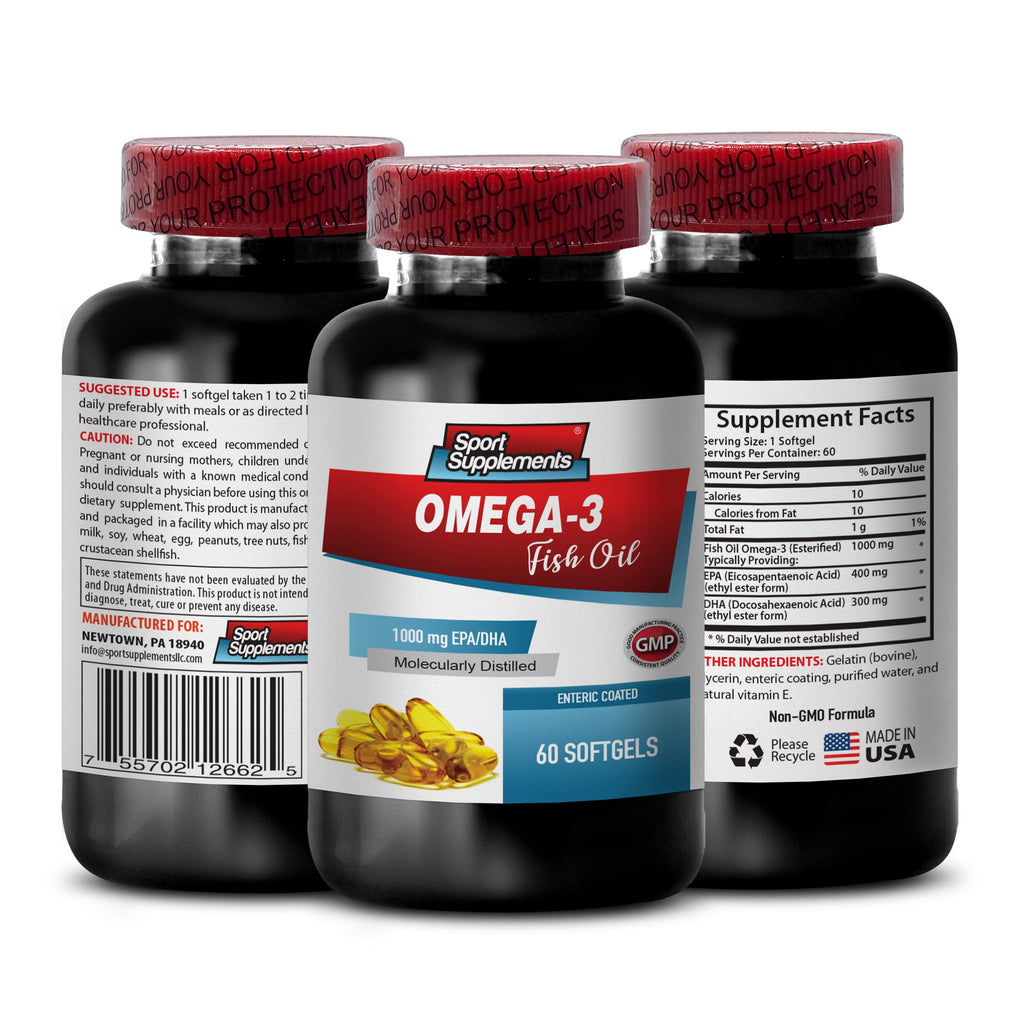 Sport Supplements Omega-3 8060 Fish Oil Pharmaceutical Grade - 120 Softgels - image 2