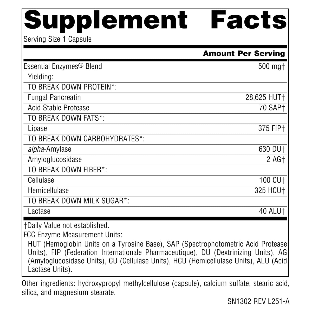 Source Naturals Essential Enzymes 500mg Bio-Aligned Multiple Enzyme