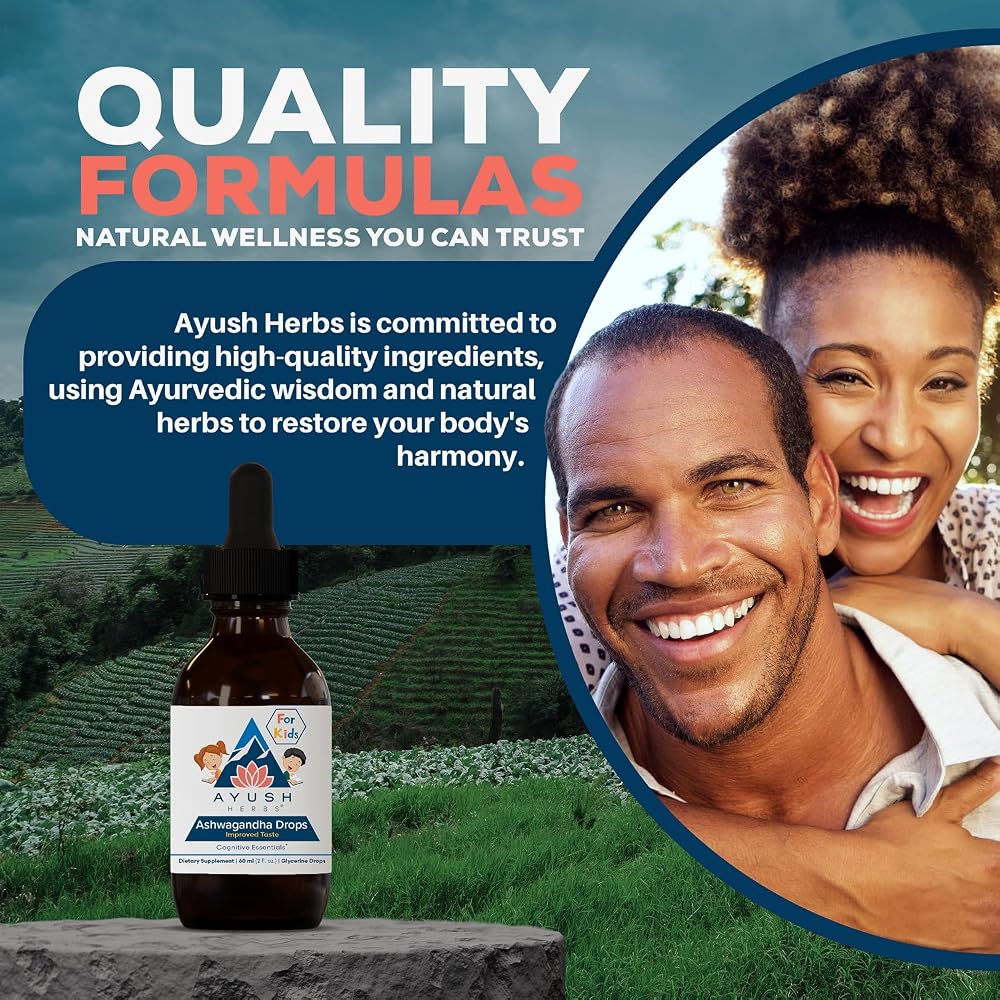 Ayush Herbs Ashwagandha Drops for Kids & Adults - 2 Fl Oz - image 7