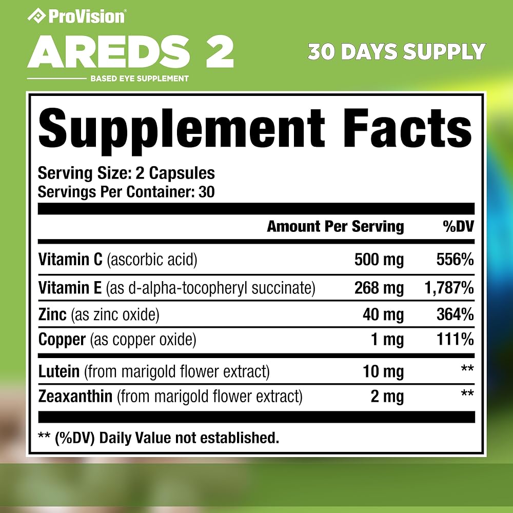 ProVision AREDS 2 Eye Vitamins Lutein Zeaxanthin - 60 Capsules - image 6