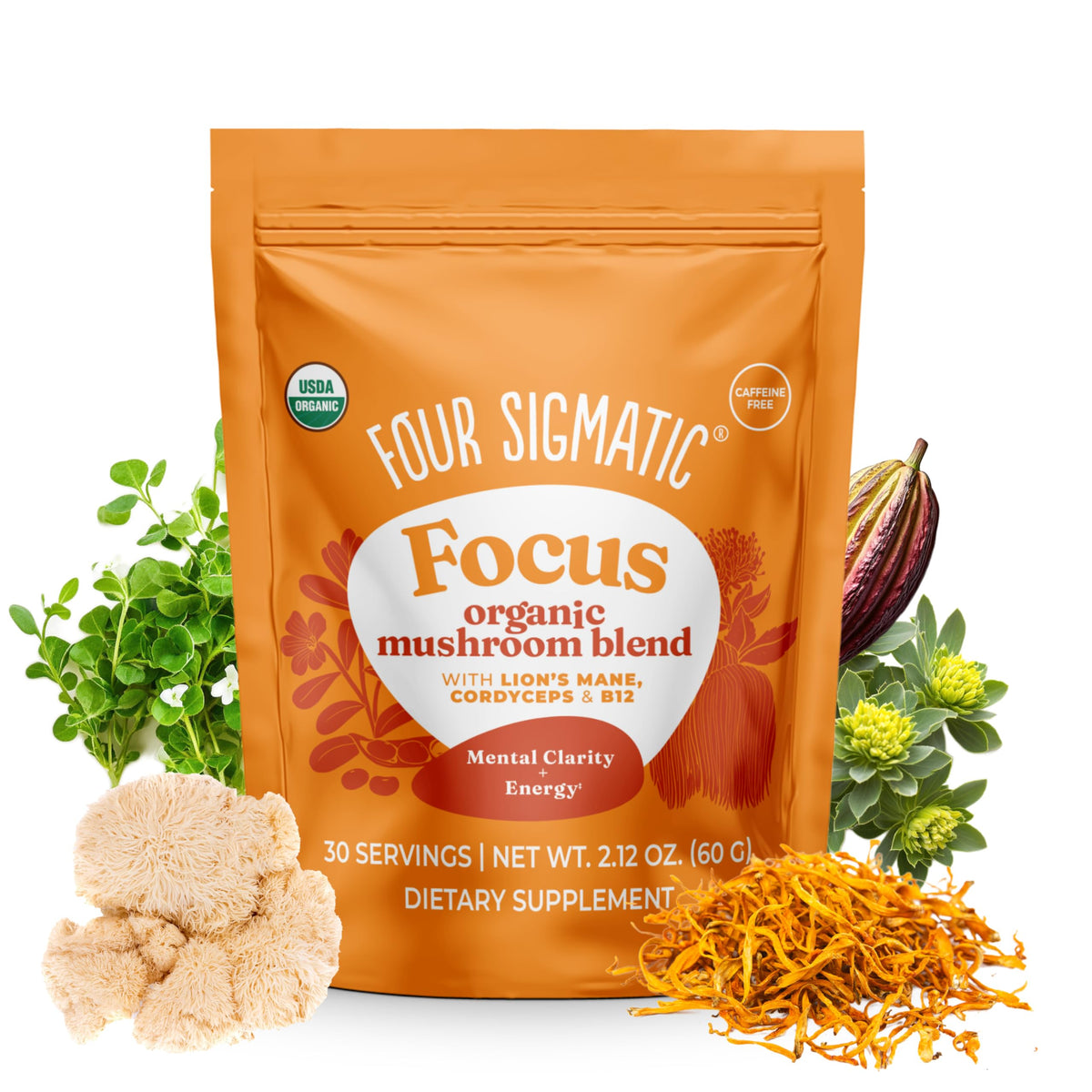 Four Sigmatic Focus Blend Lion's Mane Powder - 30 Servings