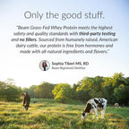 BEAM Grass Fed Whey Protein Powder Chocolate Peanut Butter - 12 Servings - image 5