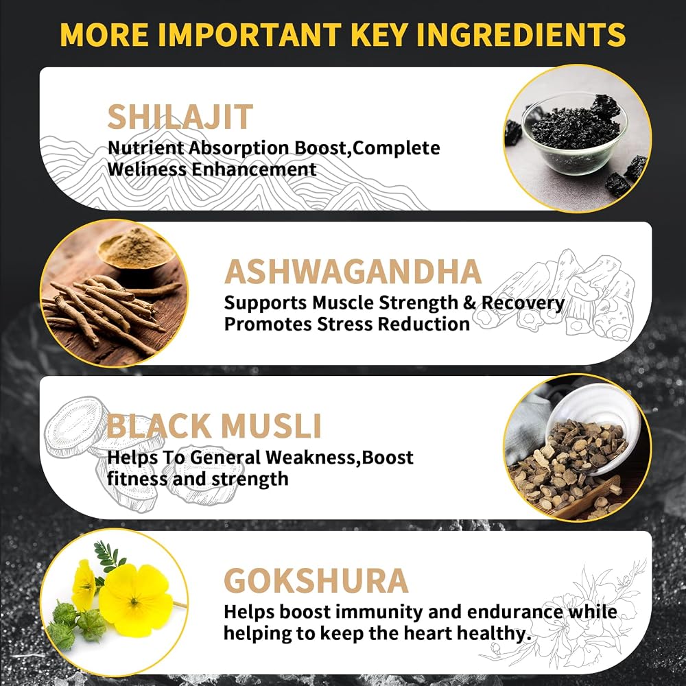 Lyndops Shilajit Gummies Pure Himalayan Gold - 80 Gummies - image 5