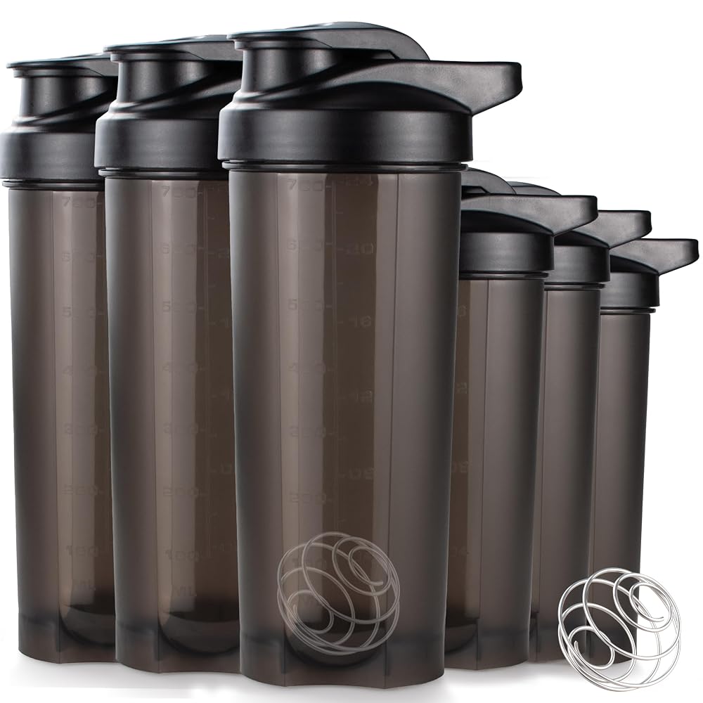 ShakerZoo-6 Pack-Protein Shaker Bottles for Protein Mixes