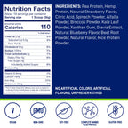 LeanFit Plant-Based Protein & Greens Natural Berry - 19 Servings - image 2