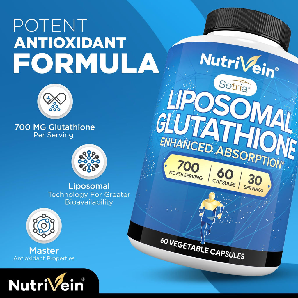 Nutrivein Liposomal Glutathione 700 mg - 60 Capsules - image 3