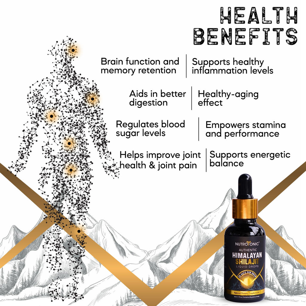 NutroTonic Authentic Himalayan Shilajit Liquid Drops - 30ml - image 2