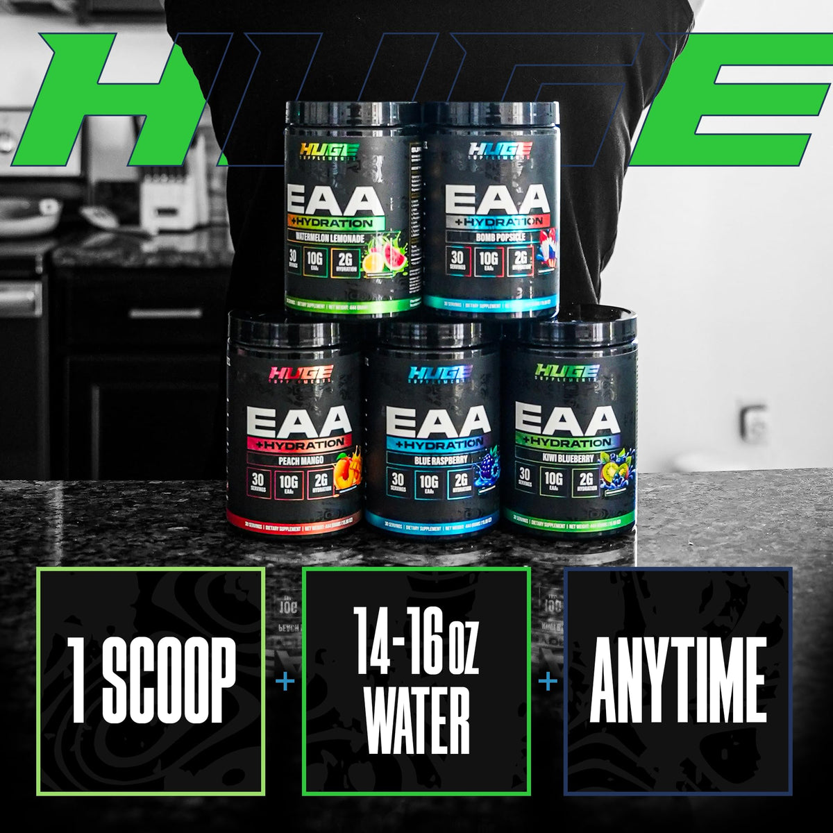 Huge Supplements, EAA Powder Supplement, Clinically Dosed