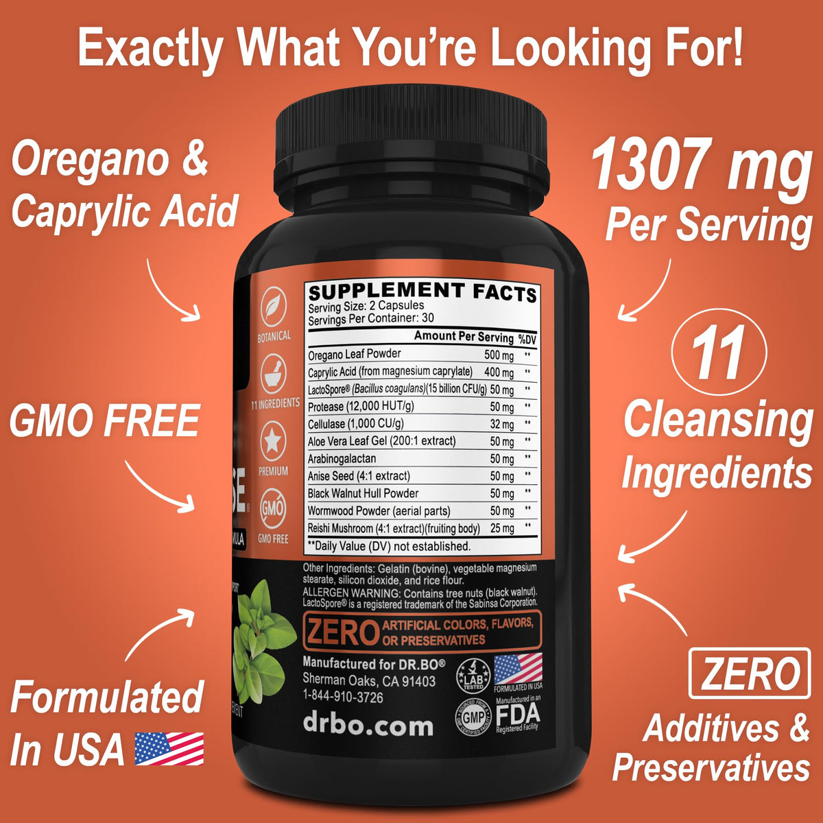 DR. BO Candi Cleanse Support Supplement Balance Control - 60 Capsules - image 8