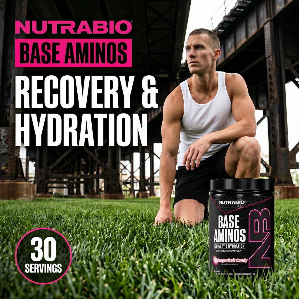 NutraBio Base Aminos EAA + BCAA Powder