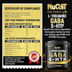 NUQIIT 3in1 GABA L-Theanine 5-HTP Brain Support - 90 Capsules - image 5