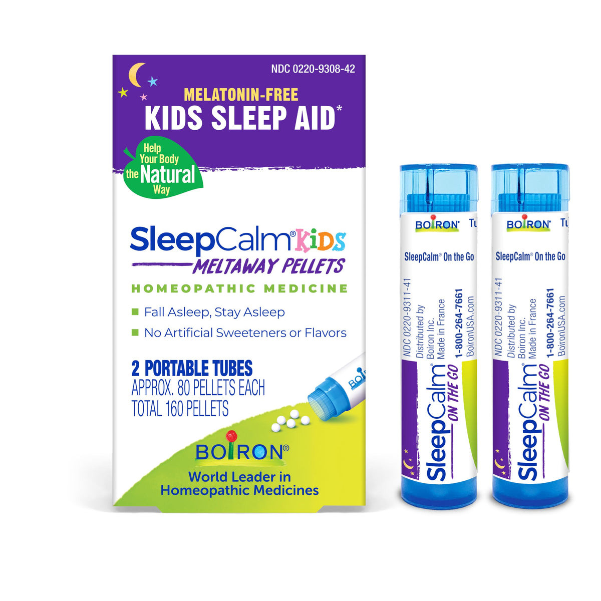 Boiron SleepCalm Kids Sleep Aid Meltaway Pellets - 160 Count