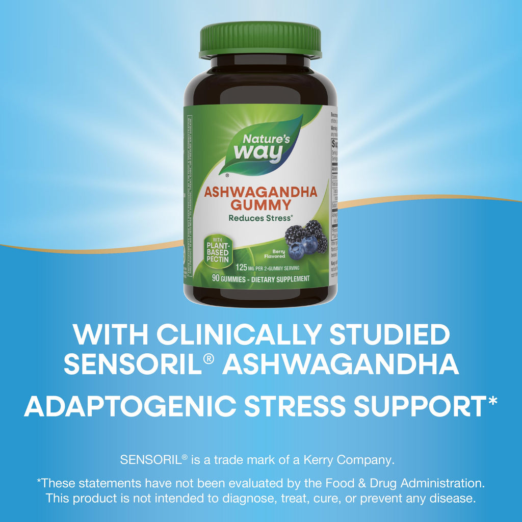 Nature's Way Ashwagandha Gummies with Sensoril for Stress Support - 90 Count - image 3