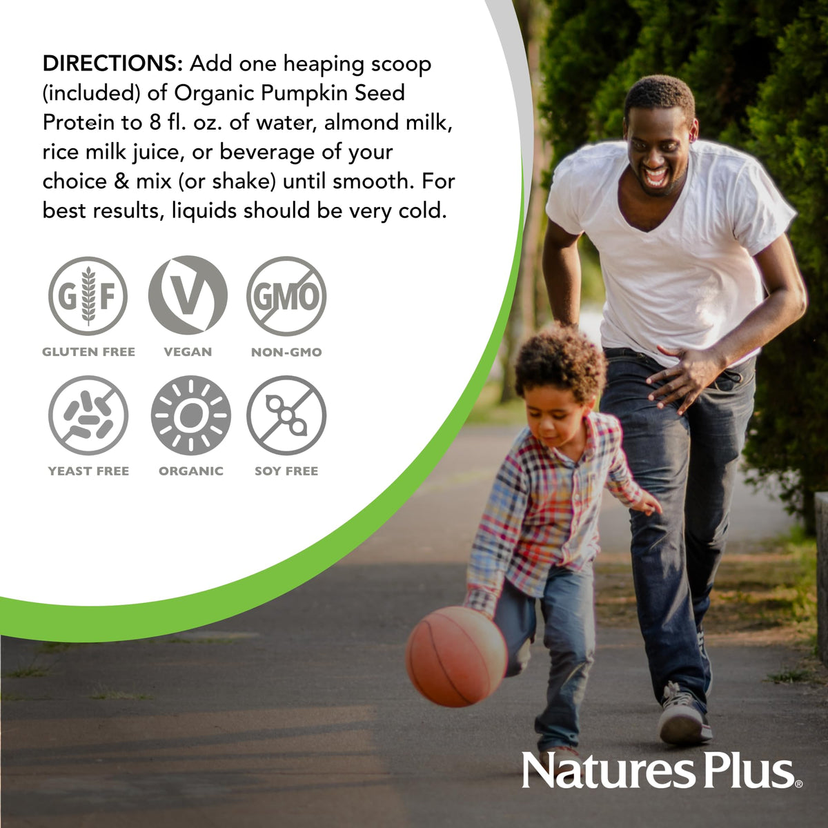 NaturesPlus Organic Pumpkin Seed Protein Powder - 15 Servings - image 6
