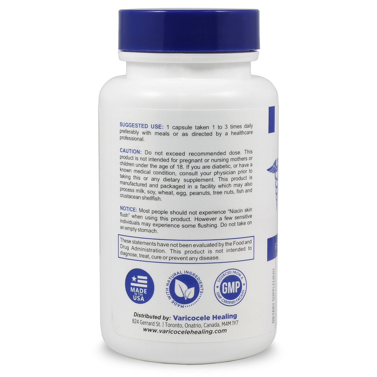 Varicocele Healing Ltd. Varicocele Health Kit - 180 Capsules - image 3