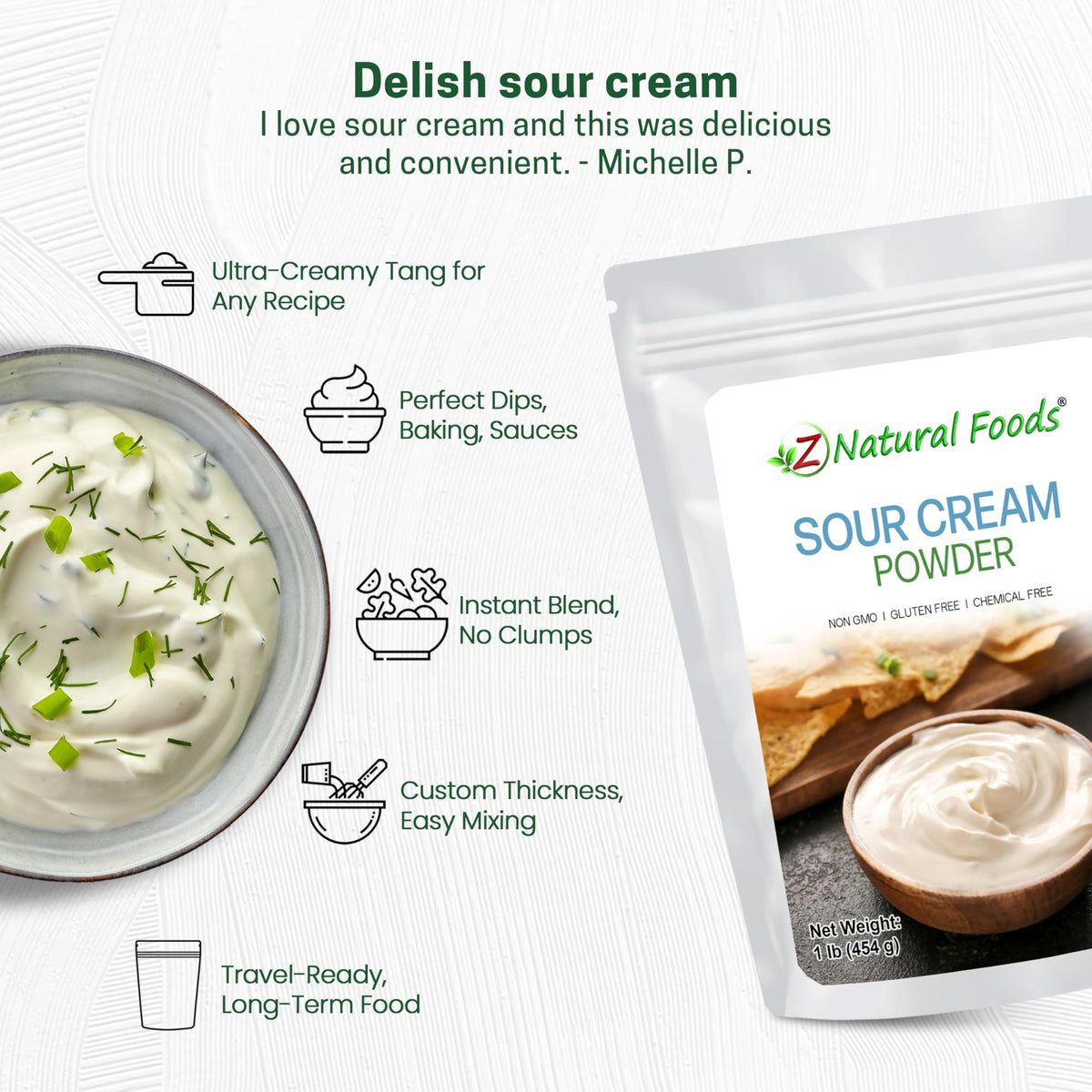 Z Natural Foods Sour Cream Powder - 16 Ounce - image 4