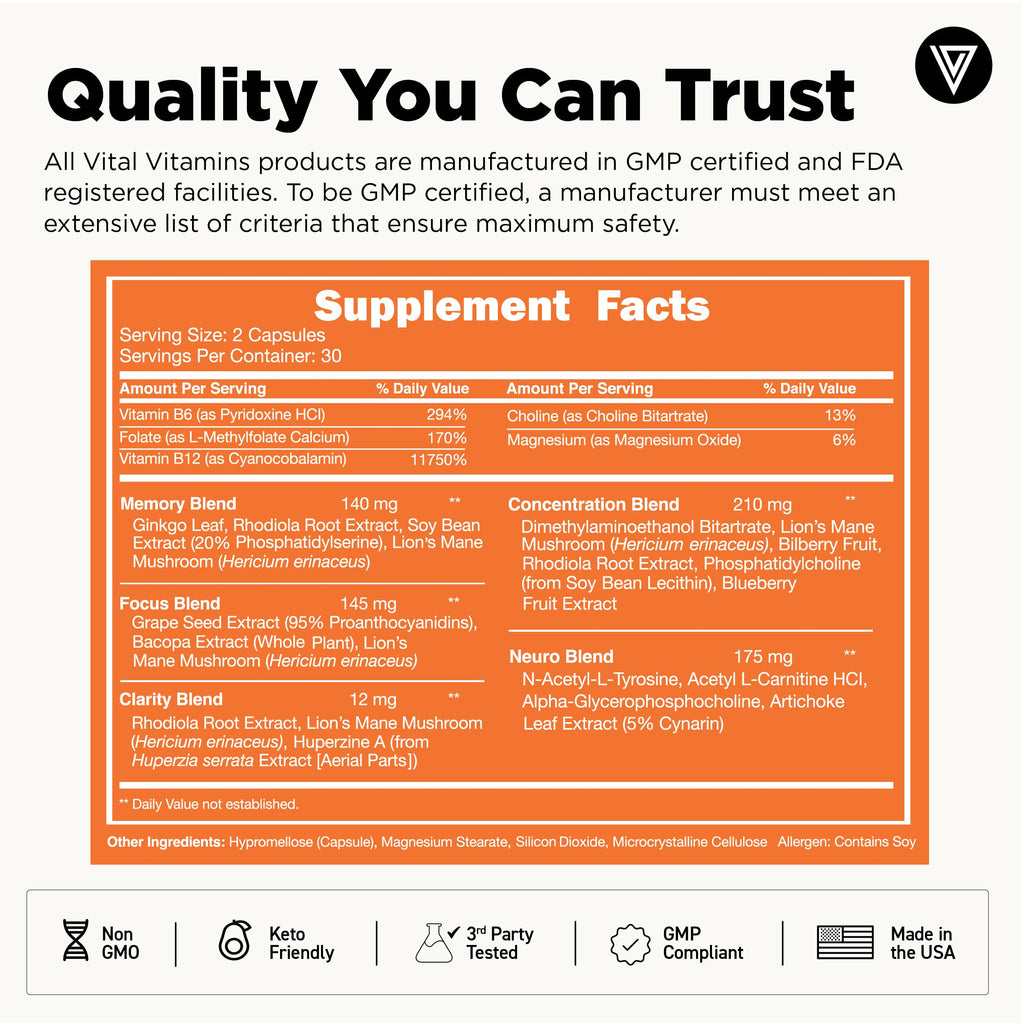 Vital Vitamins Brain Booster Parent