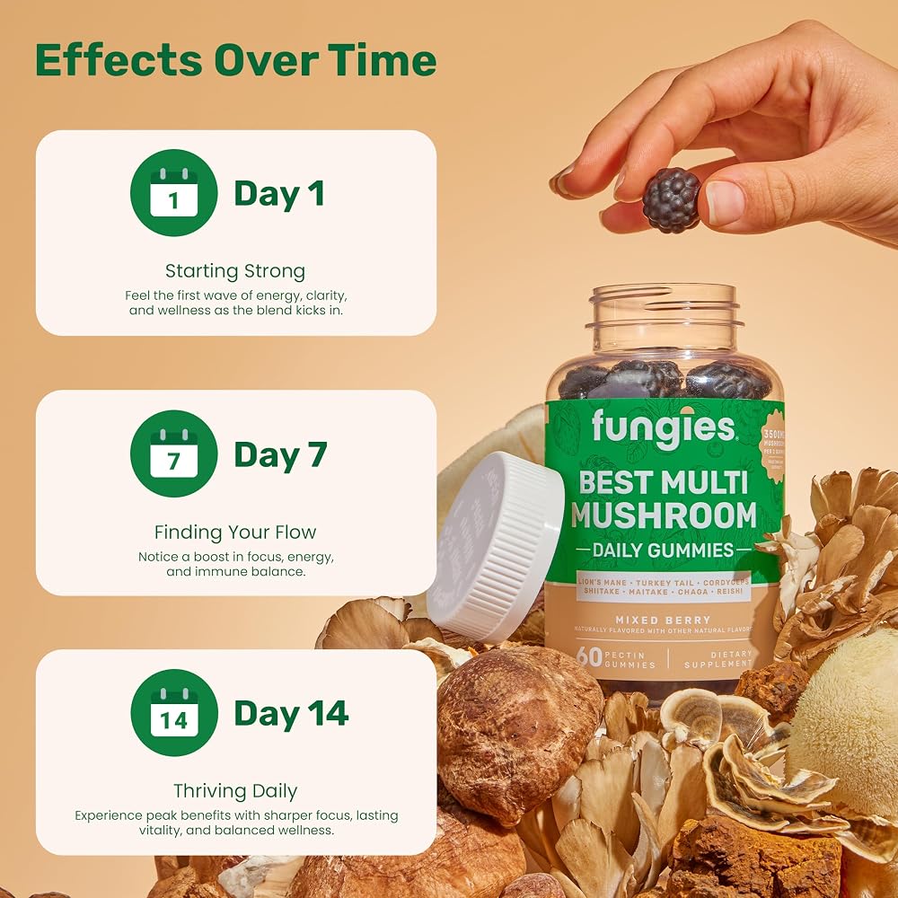 Fungies Multi Mushroom Gummies - 60 Count - image 4