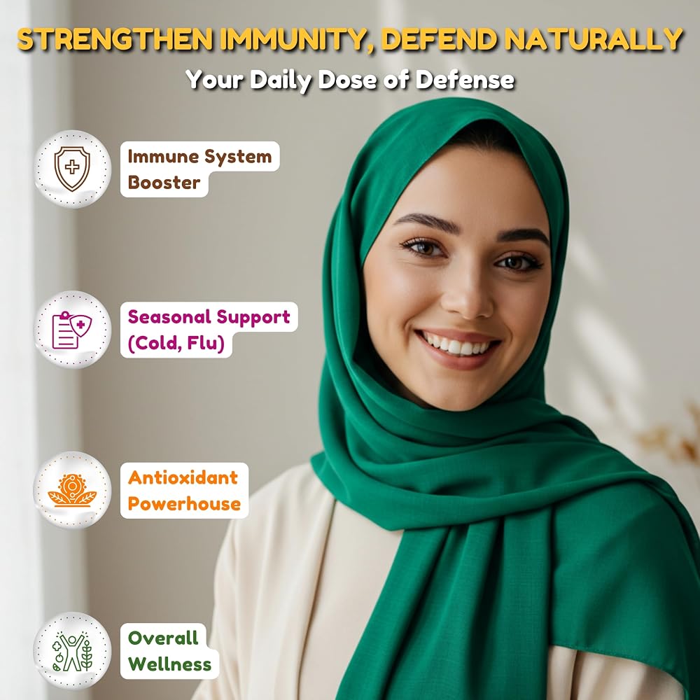 SHIFAA NUTRITION Halal Vitamin C-500 Tablets 60 Servings. Vegetarian