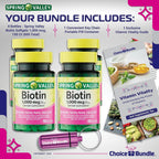 Choice Bundle Spring Valley Biotin Softgels 1000mcg Dietary