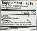 OM Mushroom Superfood Organic Turkey Tail Powder - 100g - image 3