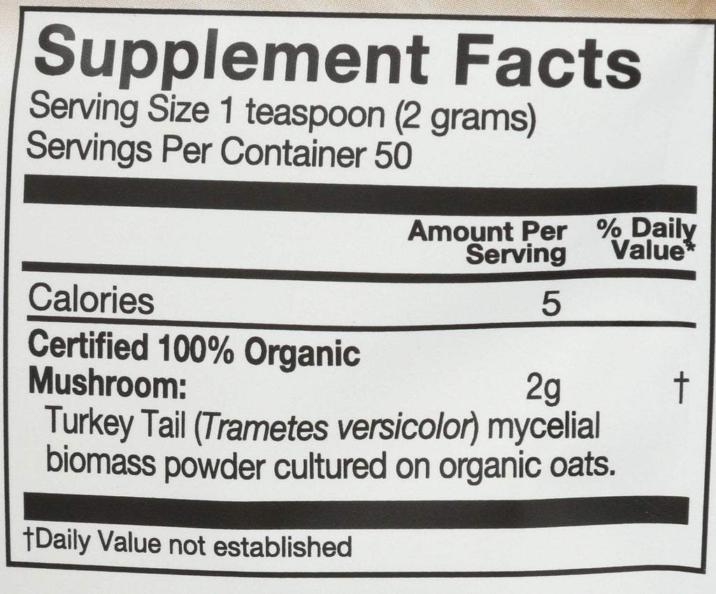OM Mushroom Superfood Organic Turkey Tail Powder - 100g - image 3