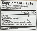 OM Mushroom Superfood Organic Turkey Tail Powder - 100g - image 3