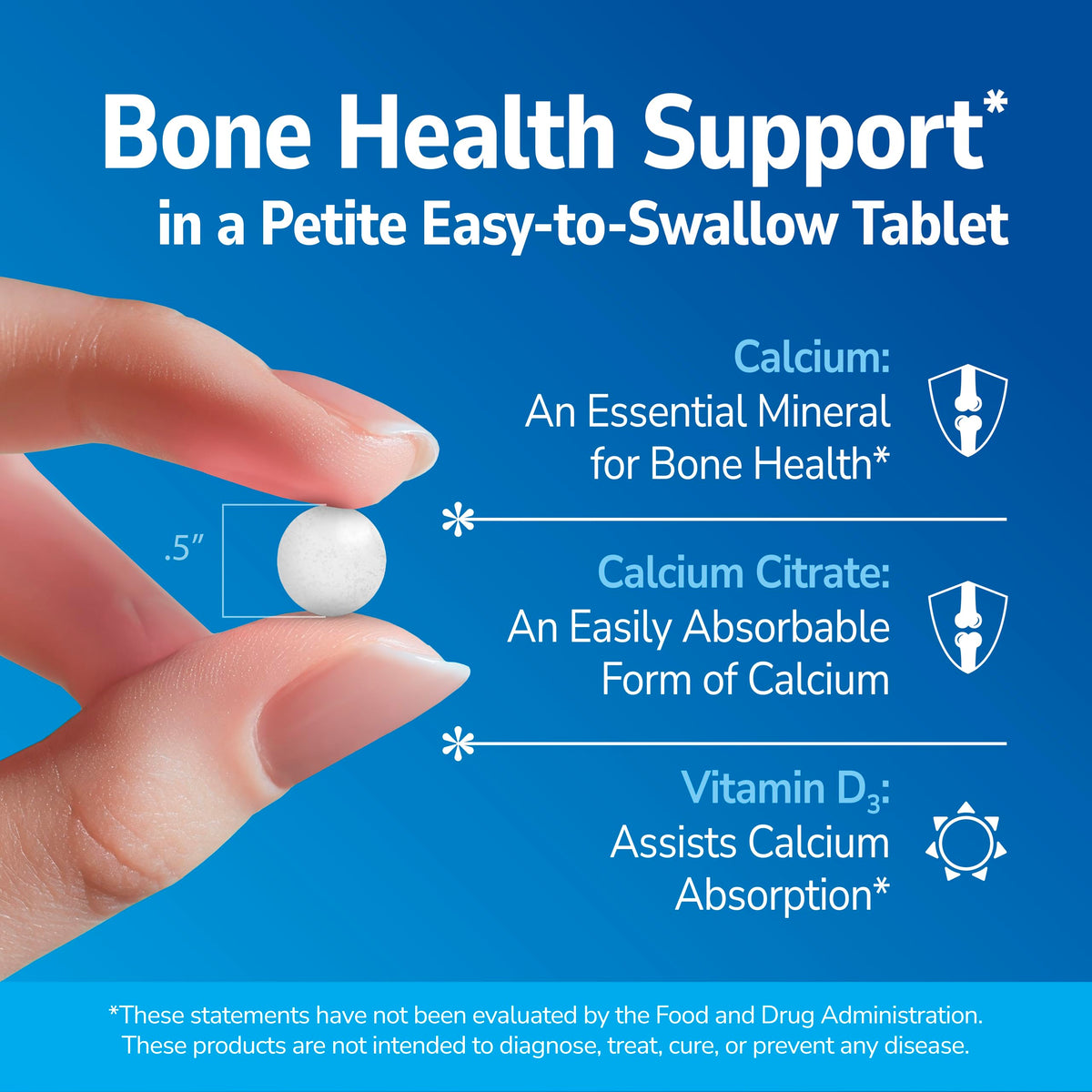 21st Century Calcium Citrate + D3 Petites - 200 Tablets - image 3