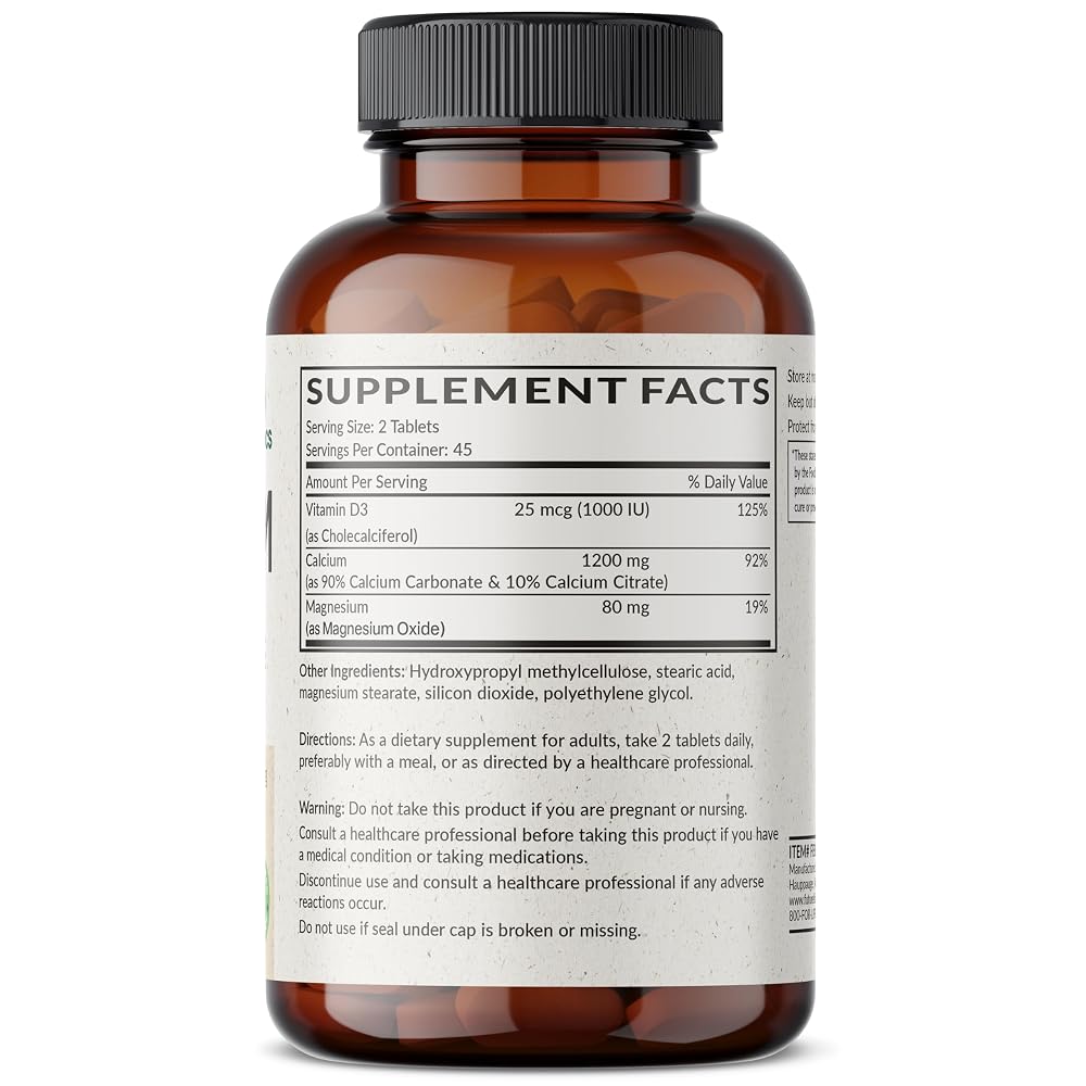 Futurebiotics Calcium 1200 MG Per Serving Sustained Release
