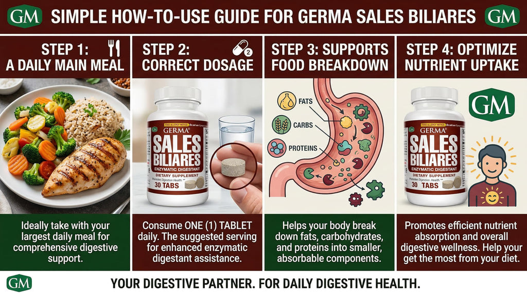 Germa Bile Salts Natural Dietary Supplement for Liver Support - 30 Tablets - image 7