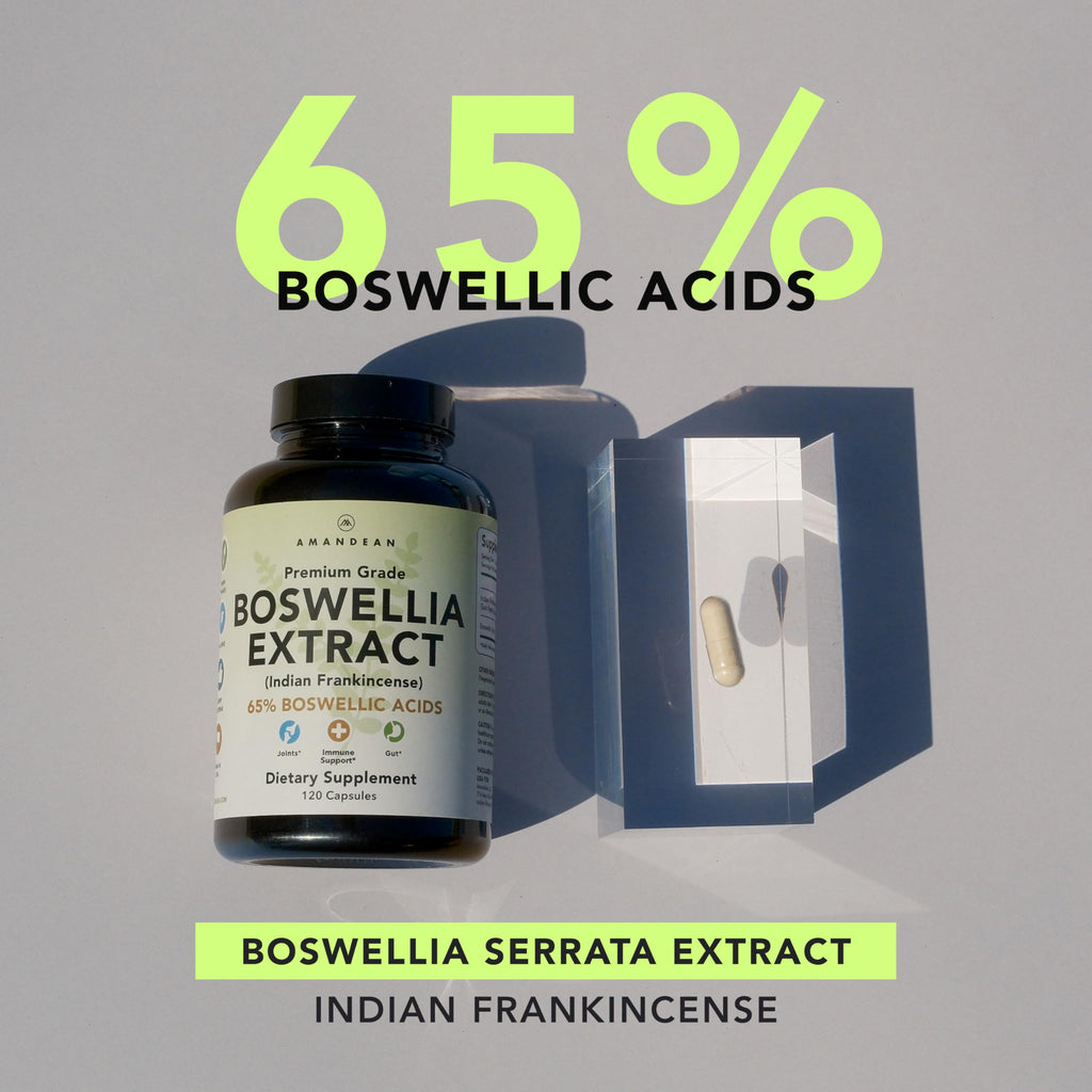 AMANDEAN Boswellia Serrata Extract 65% Capsules Joint Support - 120 Count - image 3