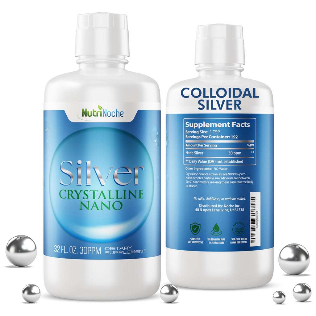 Nutrinoche Colloidal Silver - 30 PPM - Colloidal Silver Liquid