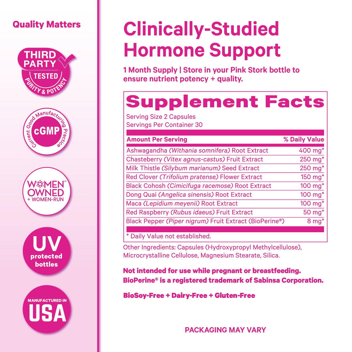 Pink Stork Menopause Support for Women - 60 Capsules - image 6